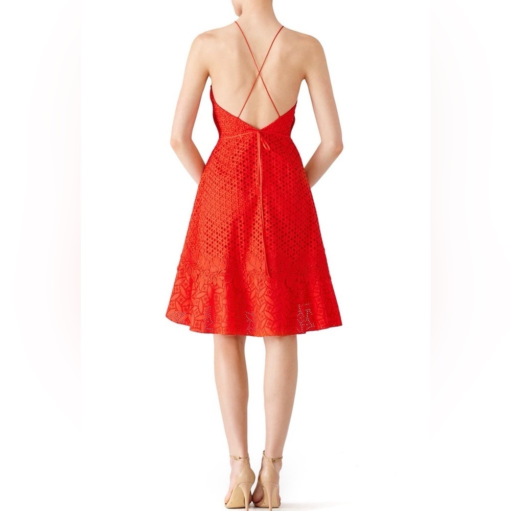 Sachin & Babi Red Waltz Floral Dress - Picture 2 of 8